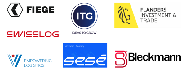 Logos der 7 Partner der bevh Logistikreise 2024