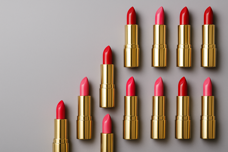 Lippenstifte, die in einem goldenen Case wie Patronen aussehen.