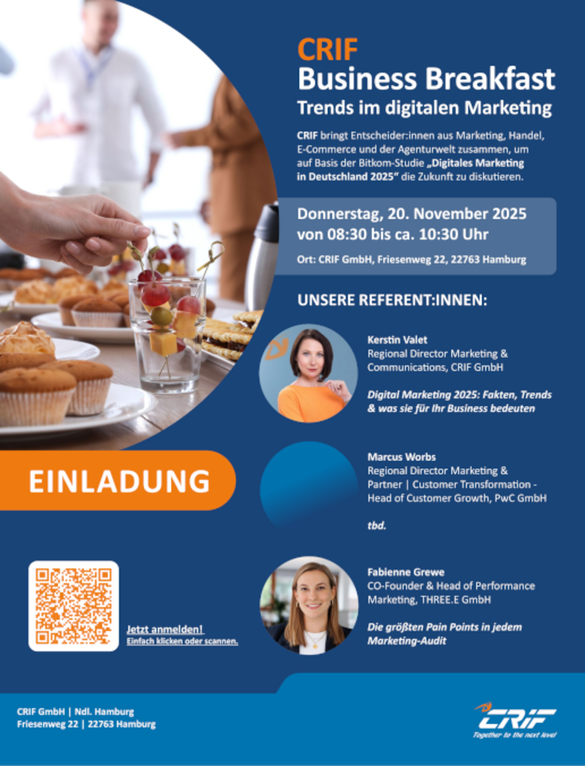 Headerbild CRIF Business Breakfast: Trends im digitalen Marketing Headerbild CRIF Business Breakfast: Trends im digitalen Marketing