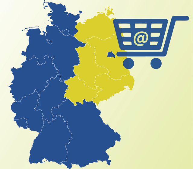 Der E-Commerce Atlas Deutschland zeigt erstmals Strukturunterschiede im Onlinehandel.