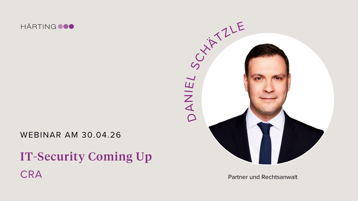 Headerbild HÄRTING: "IT-Security Coming Up: CRA"