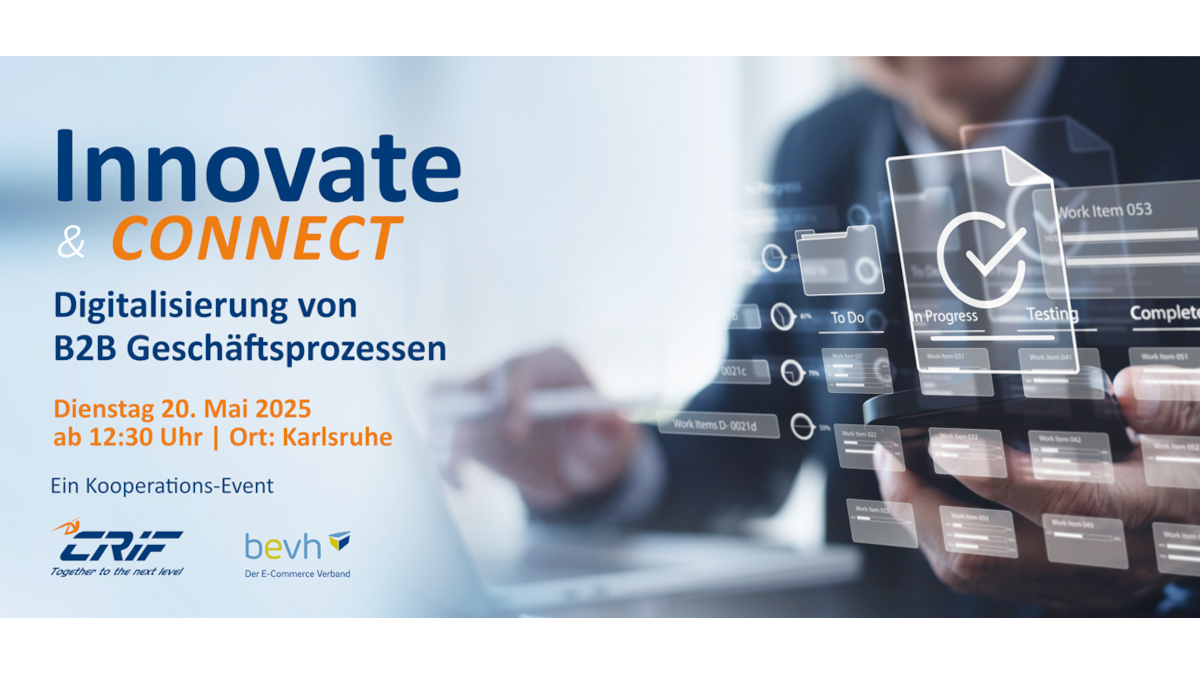 Headerbild CRIF: Innovate & Connect – Digitalisierung von B2B-Geschäftsprozessen