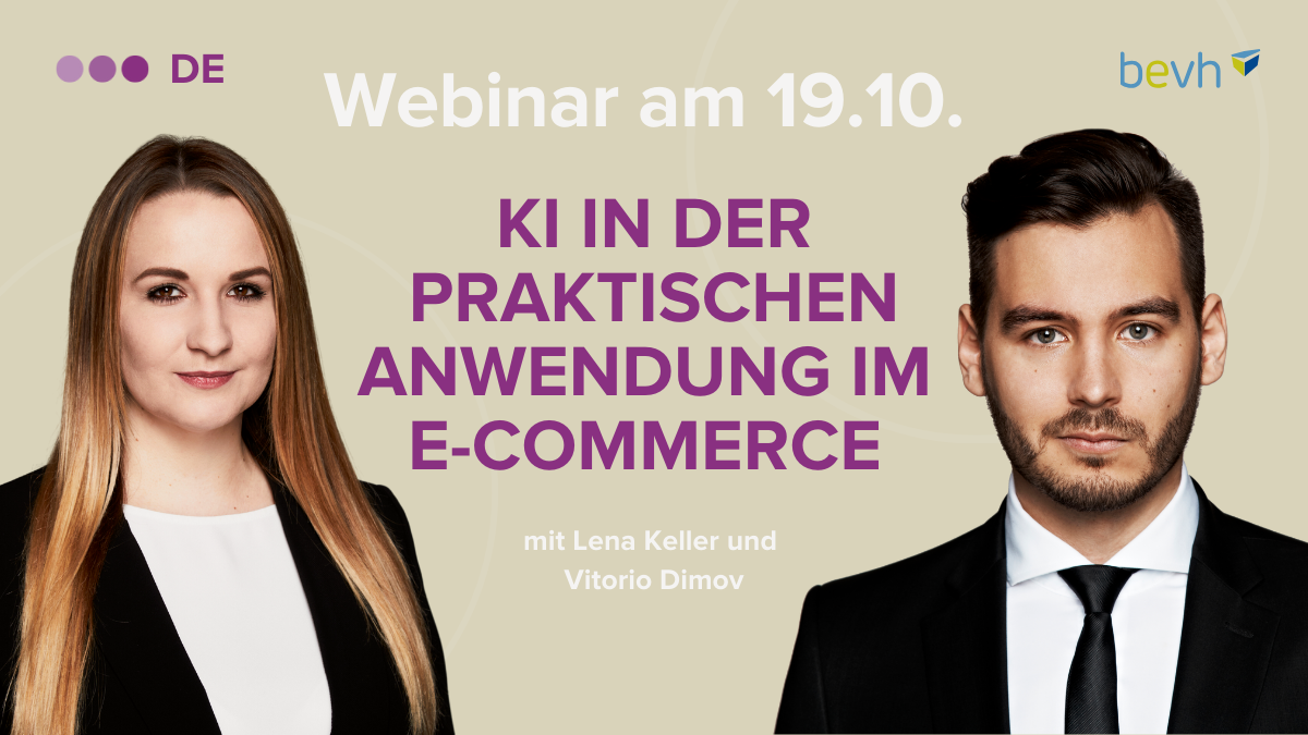 Headerbild "KI in der praktischen Anwendung im E-Commerce"