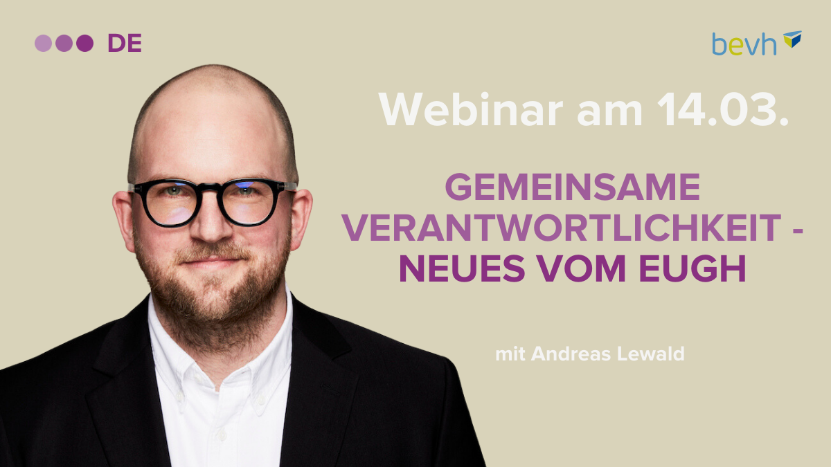 Headerbild Härting: "Gemeinsame Verantwortlichkeit – Neues vom EuGH"