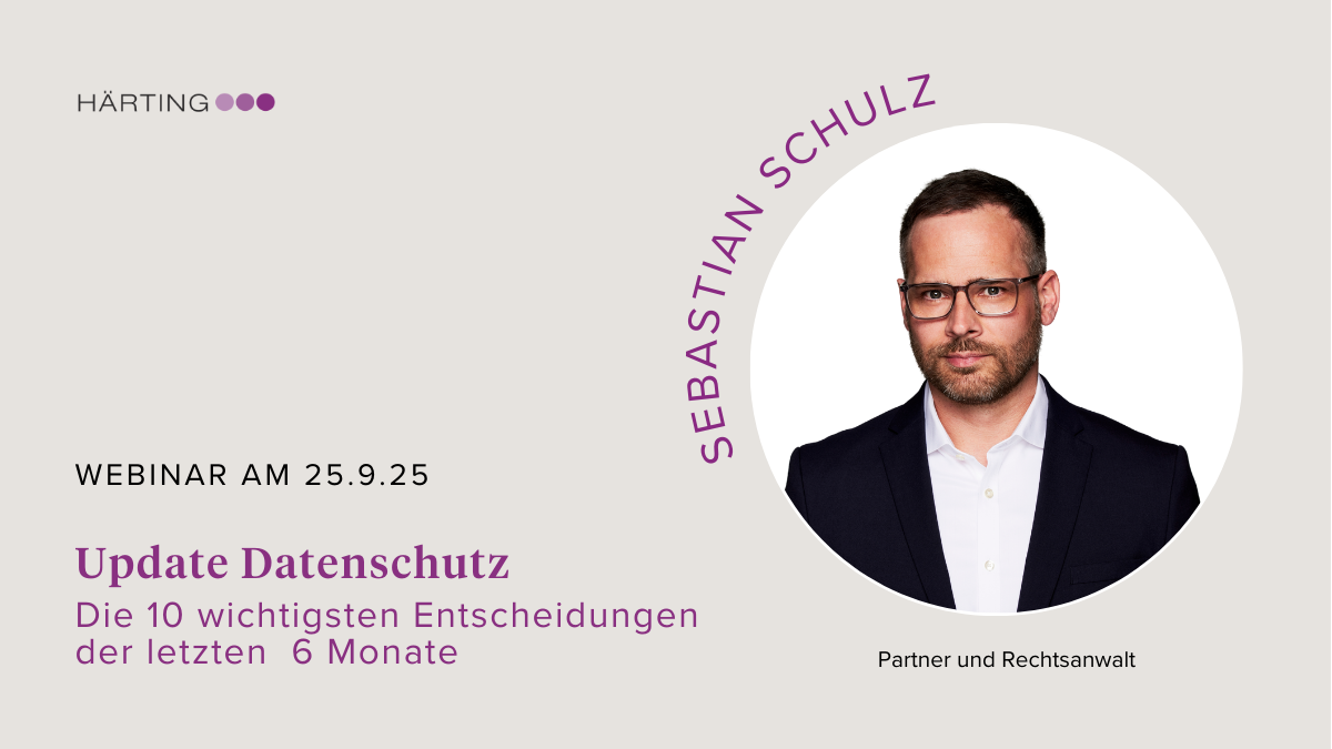 Headerbild HÄRTING: Update Datenschutz