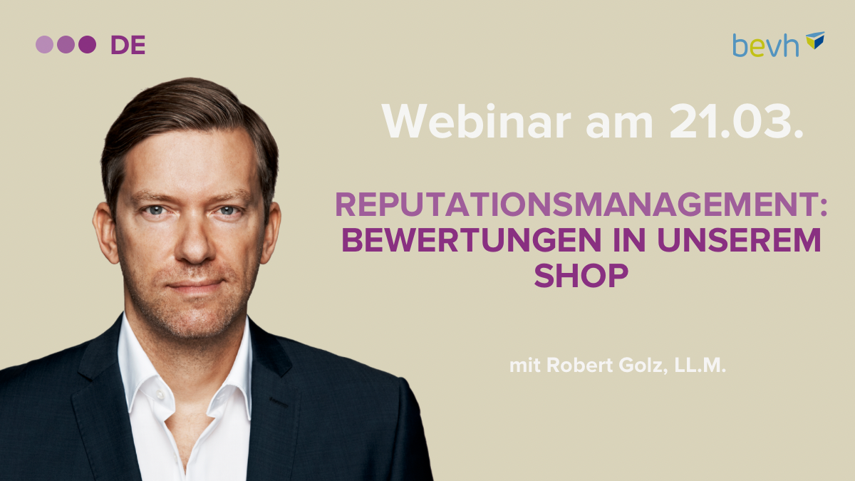 Headerbild Härting: "Reputationsmanagement: Bewertungen in unserem Shop"