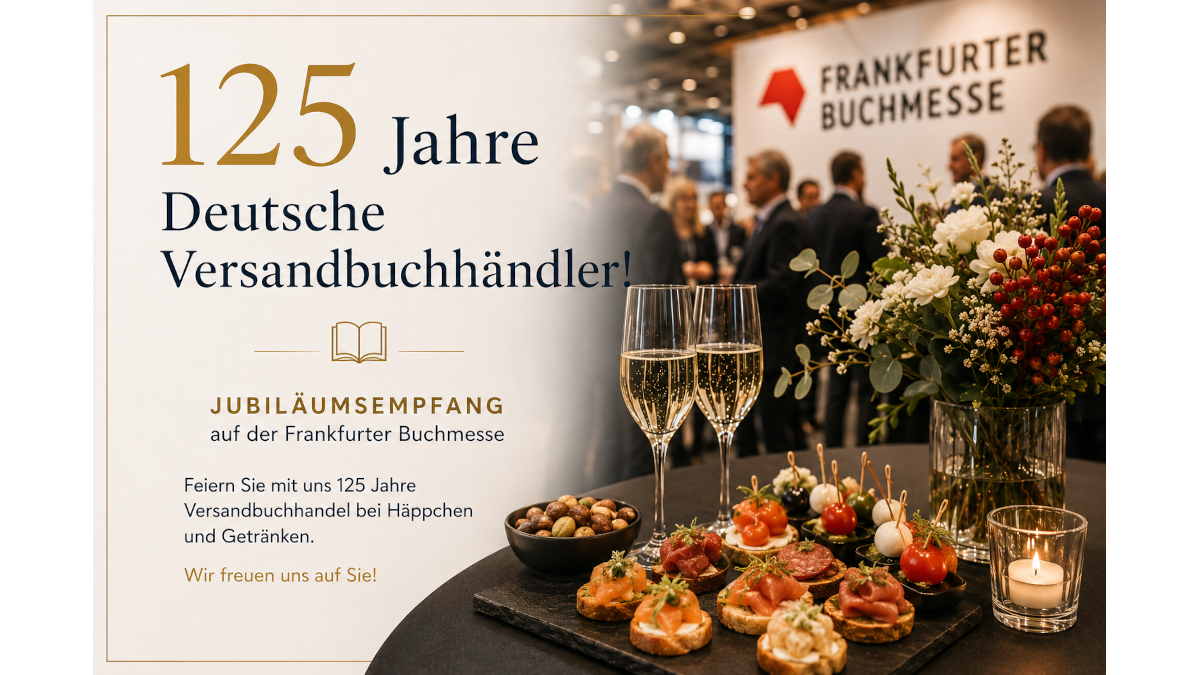 Headerbild Jubiläumsempfang der Fachgemeinschaft buch.netz 