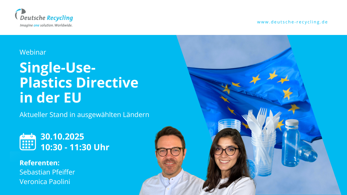 Headerbild DR: "Single-Use Plastics Directive in der EU"
