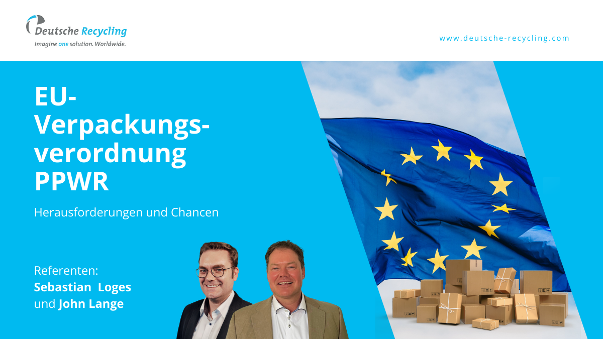Headerbild Deutsche Recycling: "EU-Verpackungsverordnung PPWR"